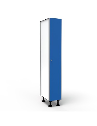 Casier 1 Porte 1 Colonne - Bleu 