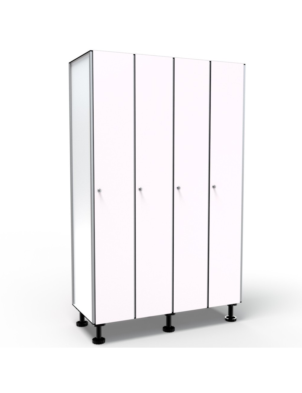Vestiaire Stratifié Compact, 1 Porte 4 Colonnes