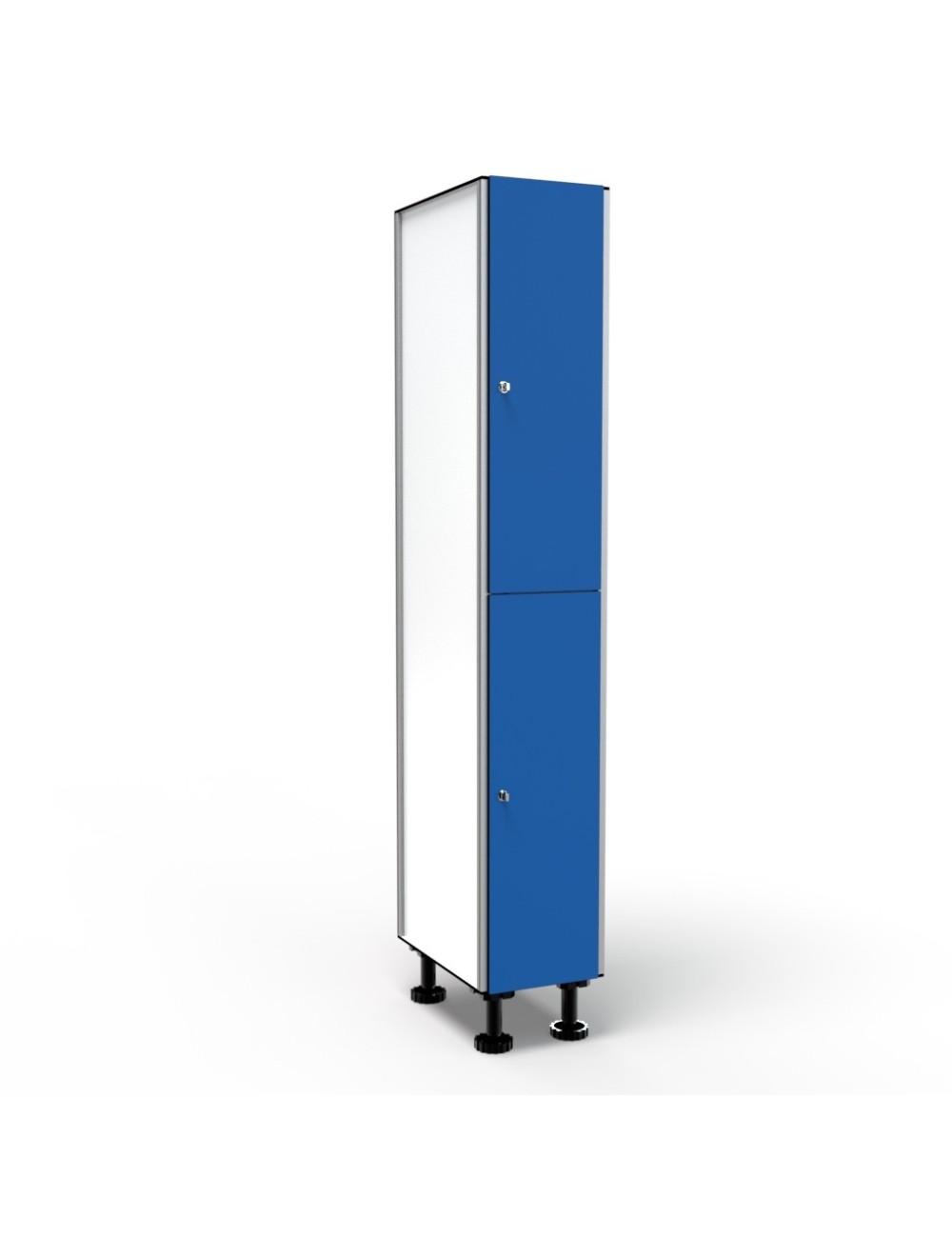 Casier Vestiaire Stratifié Compact, 2 Portes 1 Colonne