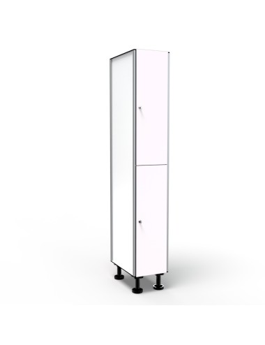 Casier Vestiaire Stratifié Compact, 2 Portes 1 Colonne