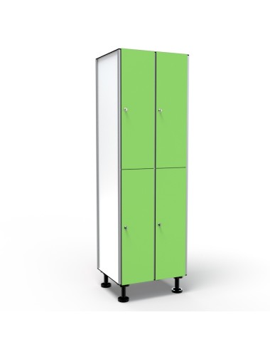 Casier 2 Portes 2 Colonnes - Vert