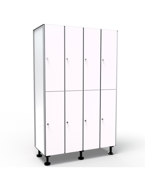 Casier 2 Portes 4 Colonnes - Blanc