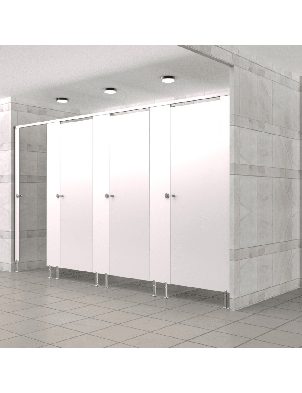 Cabine Sanitaire Stratifié Compact Alu 4F