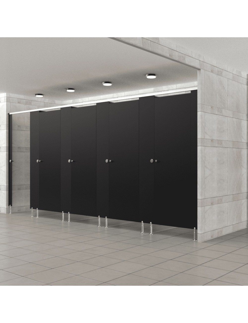 Cabine Sanitaire Stratifié Compact Alu 5F