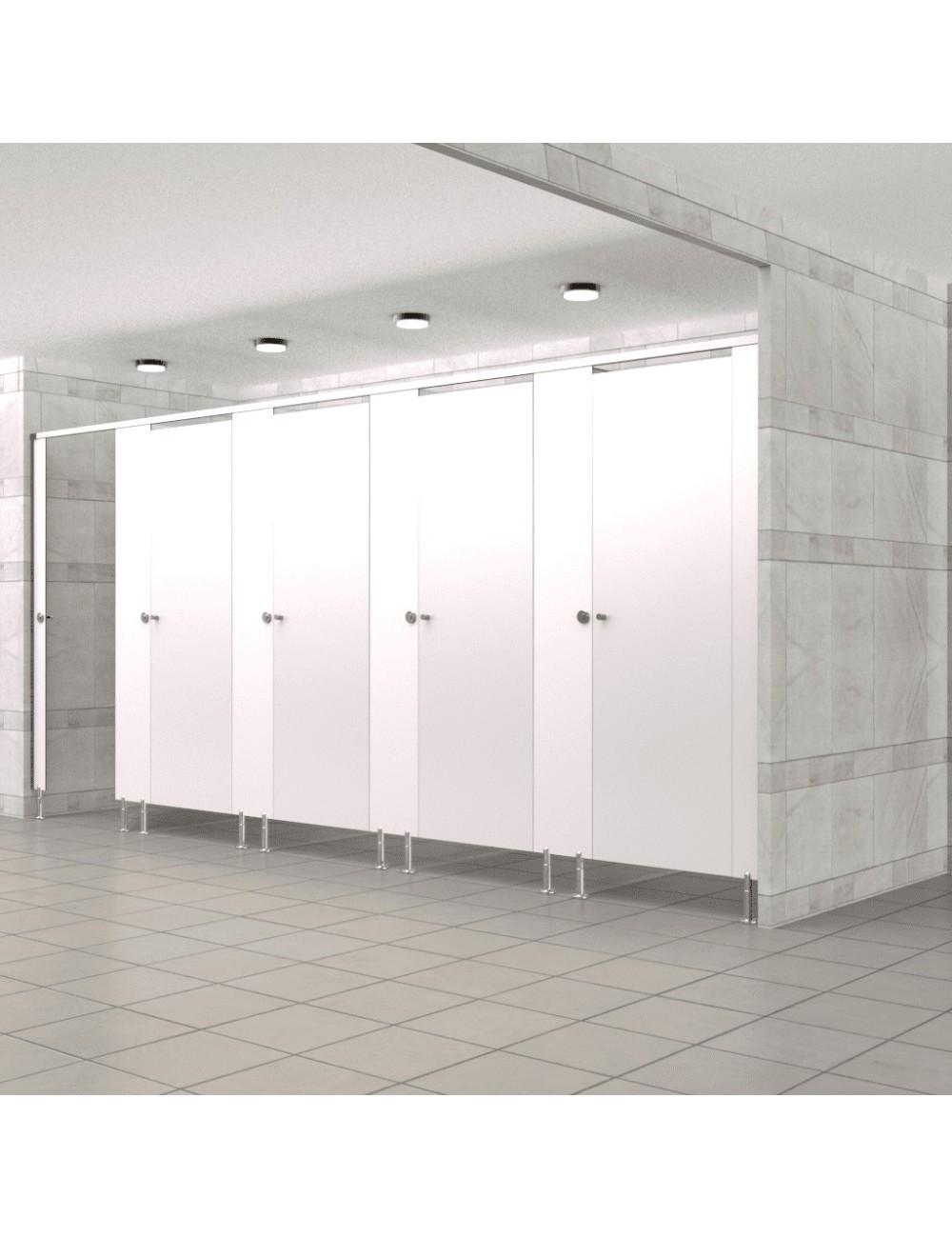 Cabine Sanitaire Stratifié Compact Alu 5F