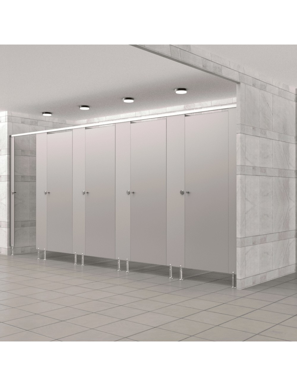 Cabine Sanitaire Stratifié Compact Alu 5F
