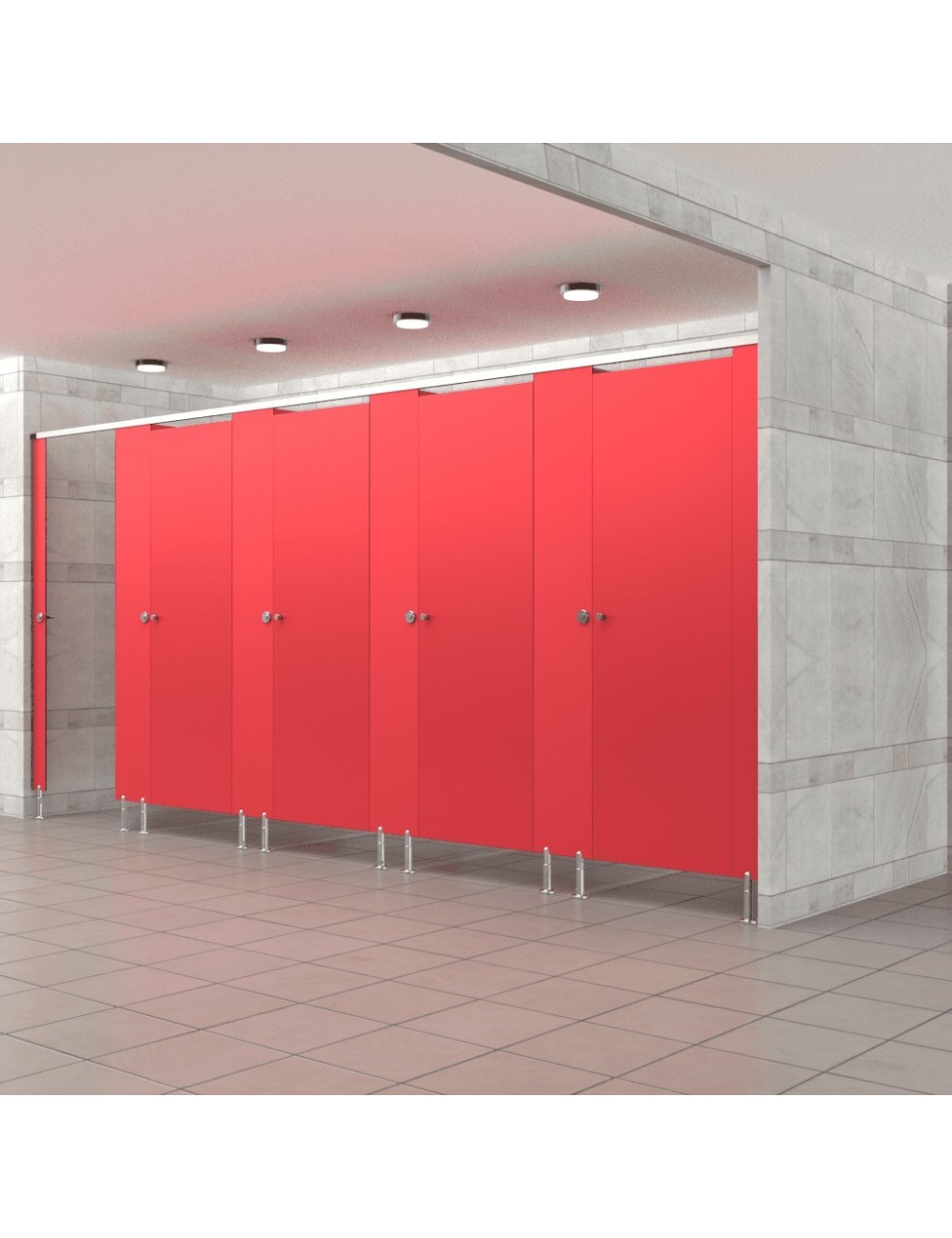 Cabine Sanitaire Stratifié Compact Alu 5F