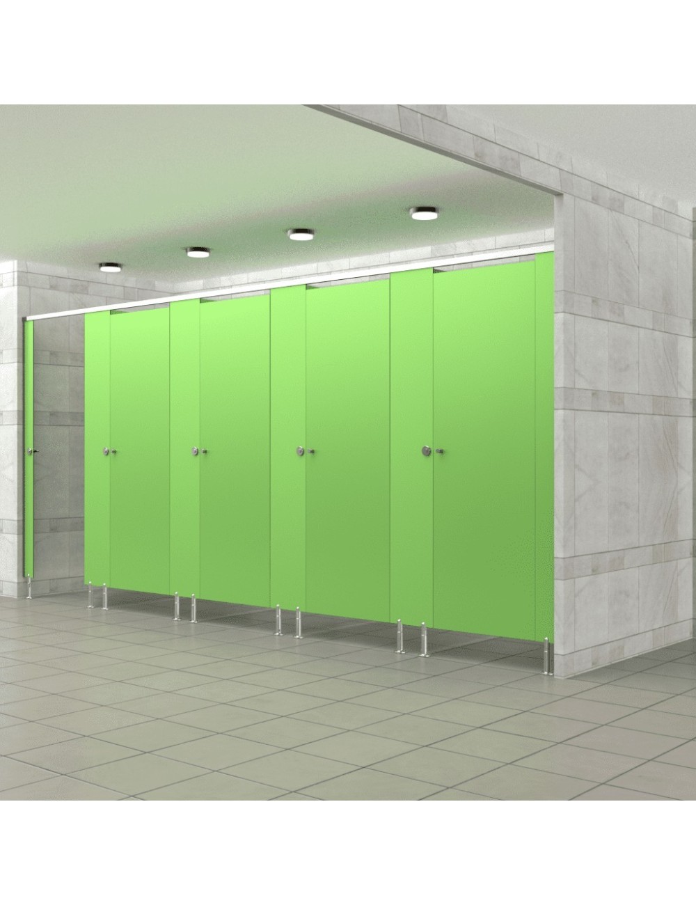 Cabine Sanitaire Stratifié Compact Alu 5F