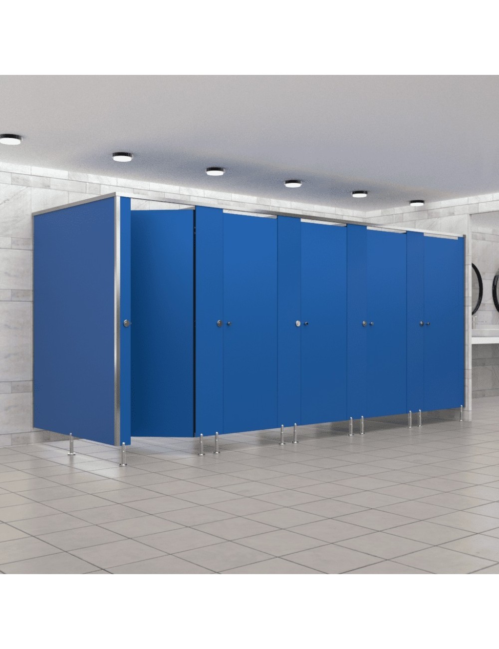 Cabine Sanitaire Stratifié Compact Alu 5FG