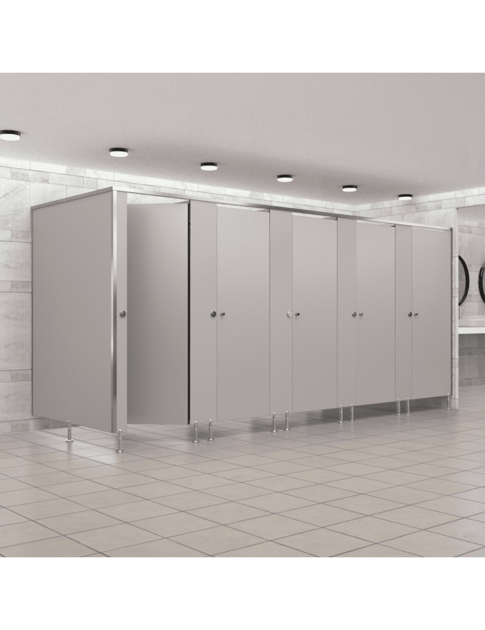 Cabine Sanitaire Stratifié Compact Alu 5FG
