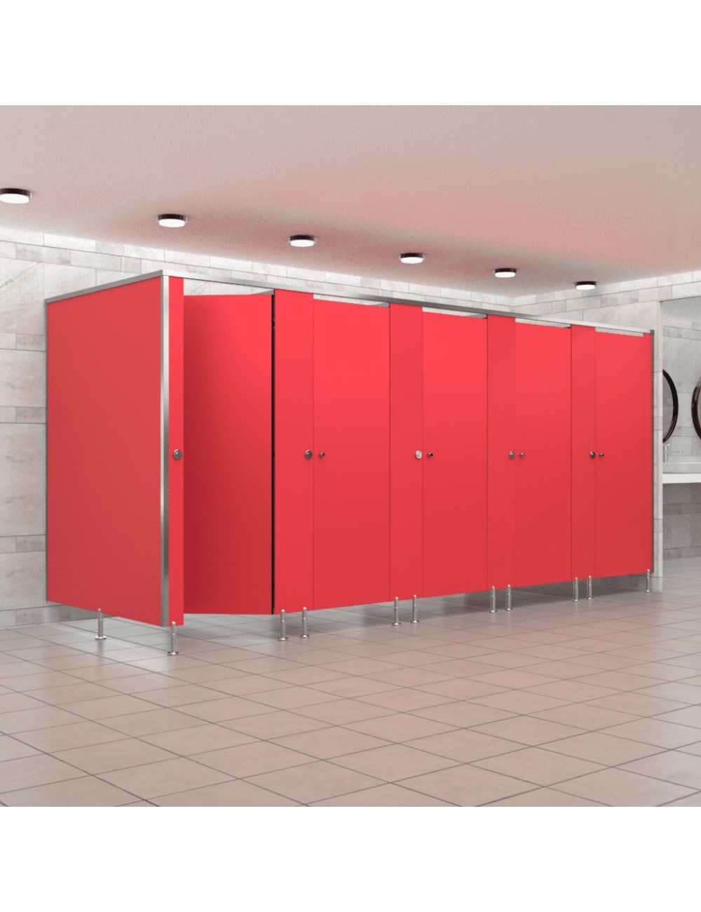 Cabine Sanitaire Stratifié Compact Alu 5FG