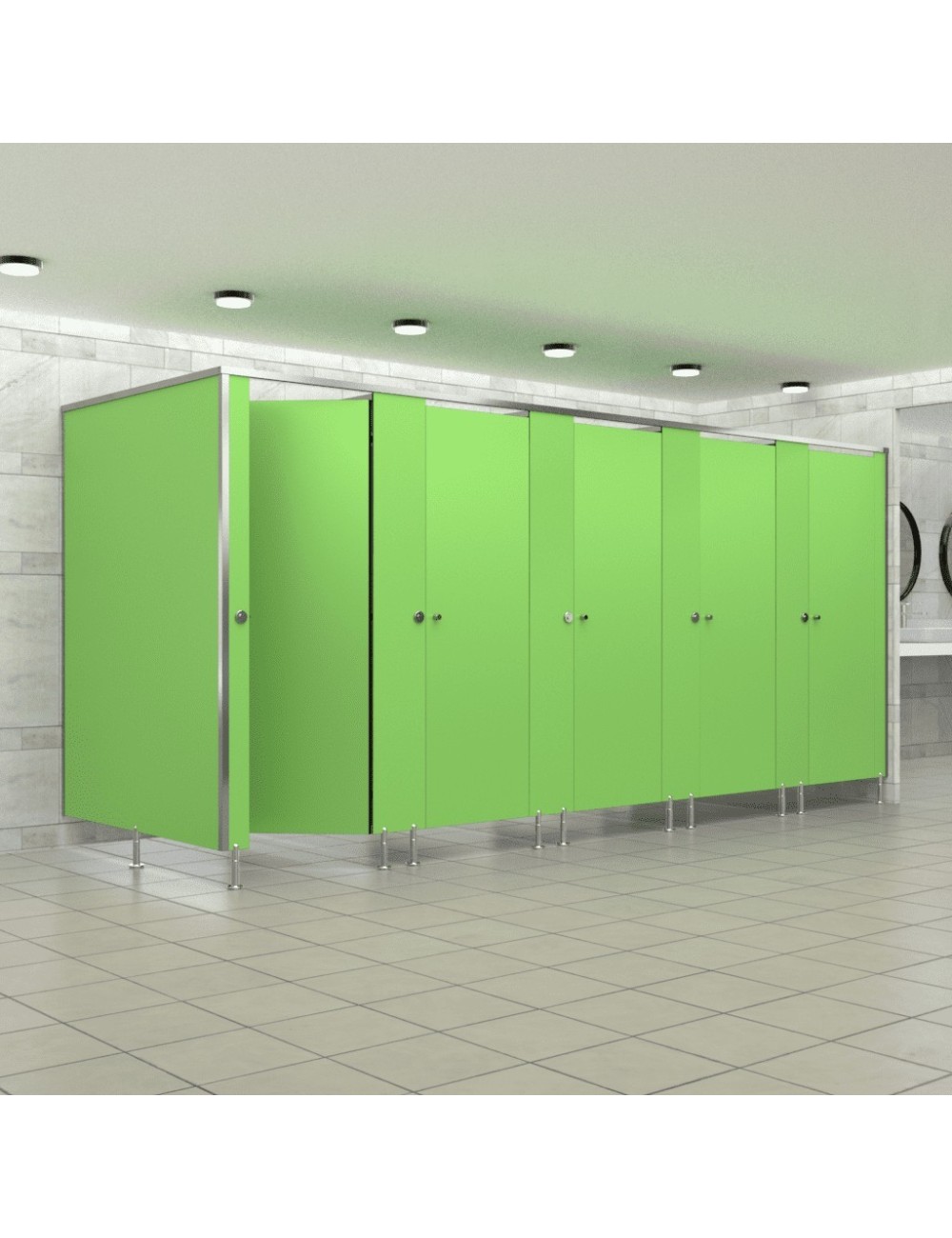 Cabine Sanitaire Stratifié Compact Alu 5FG