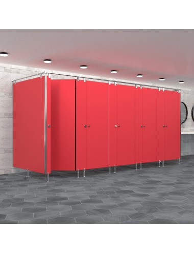 Cabine Sanitaire Stratifié Compact Inox 5FGD
