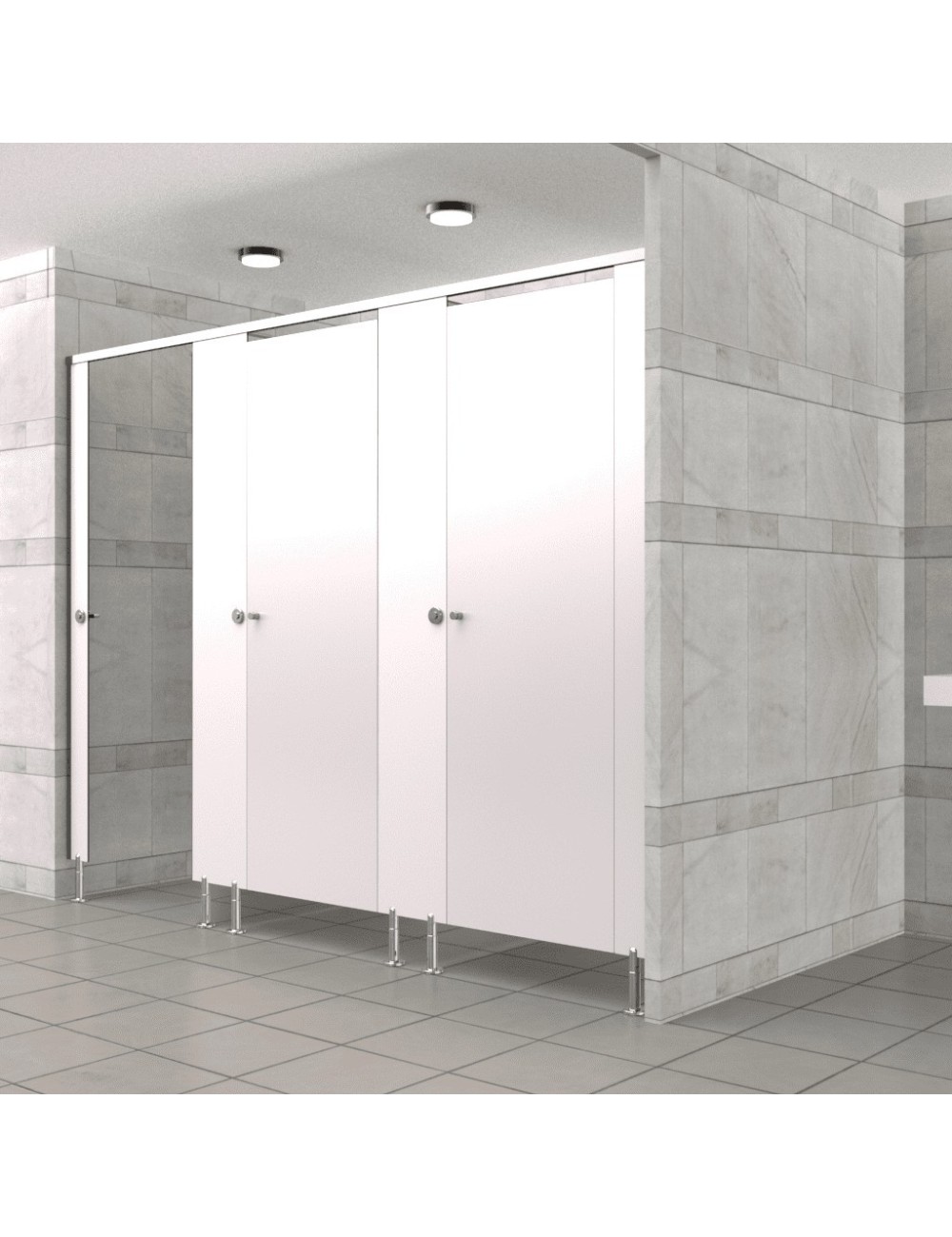 Cabine Sanitaire Stratifié Compact Alu 3F