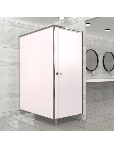 Cabine Sanitaire Stratifié Compact Alu 1F+G