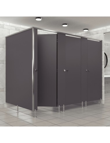 Cabine Sanitaire Stratifié Compact Alu 3FG