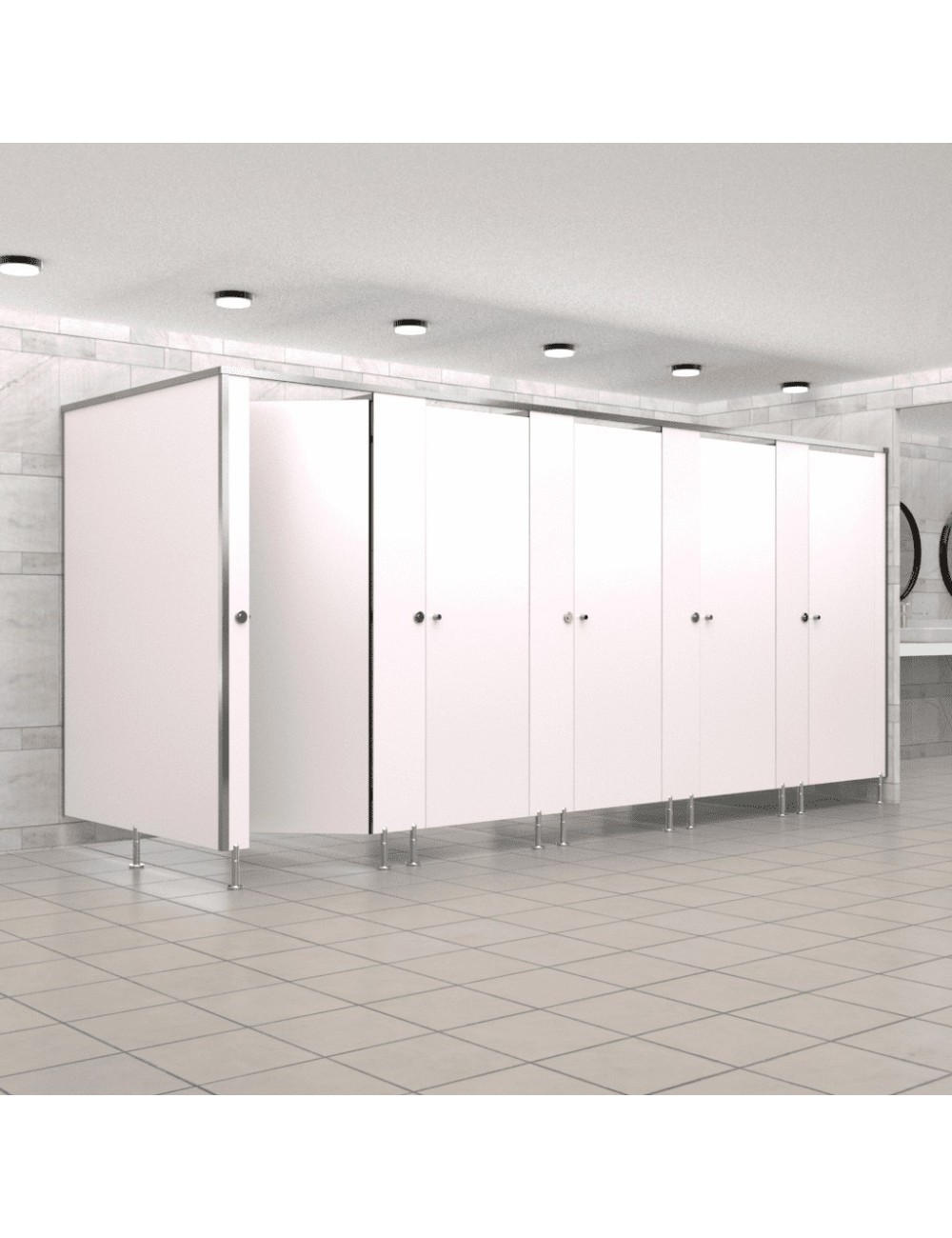 Cabine Sanitaire Stratifié Compact Alu 5FG