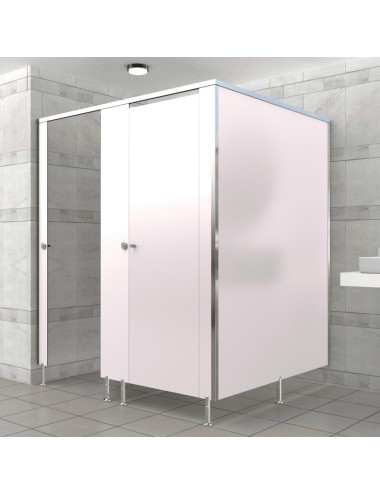 Cabine Sanitaire Stratifié Compact Alu 2FD