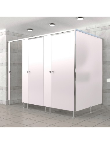 Cabine Sanitaire Stratifié Compact Alu 3FD