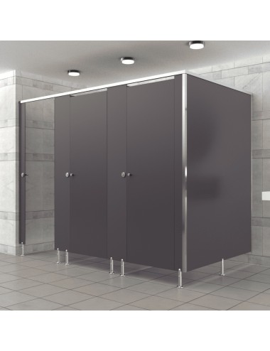 Cabine Sanitaire Stratifié Compact Alu 3FD