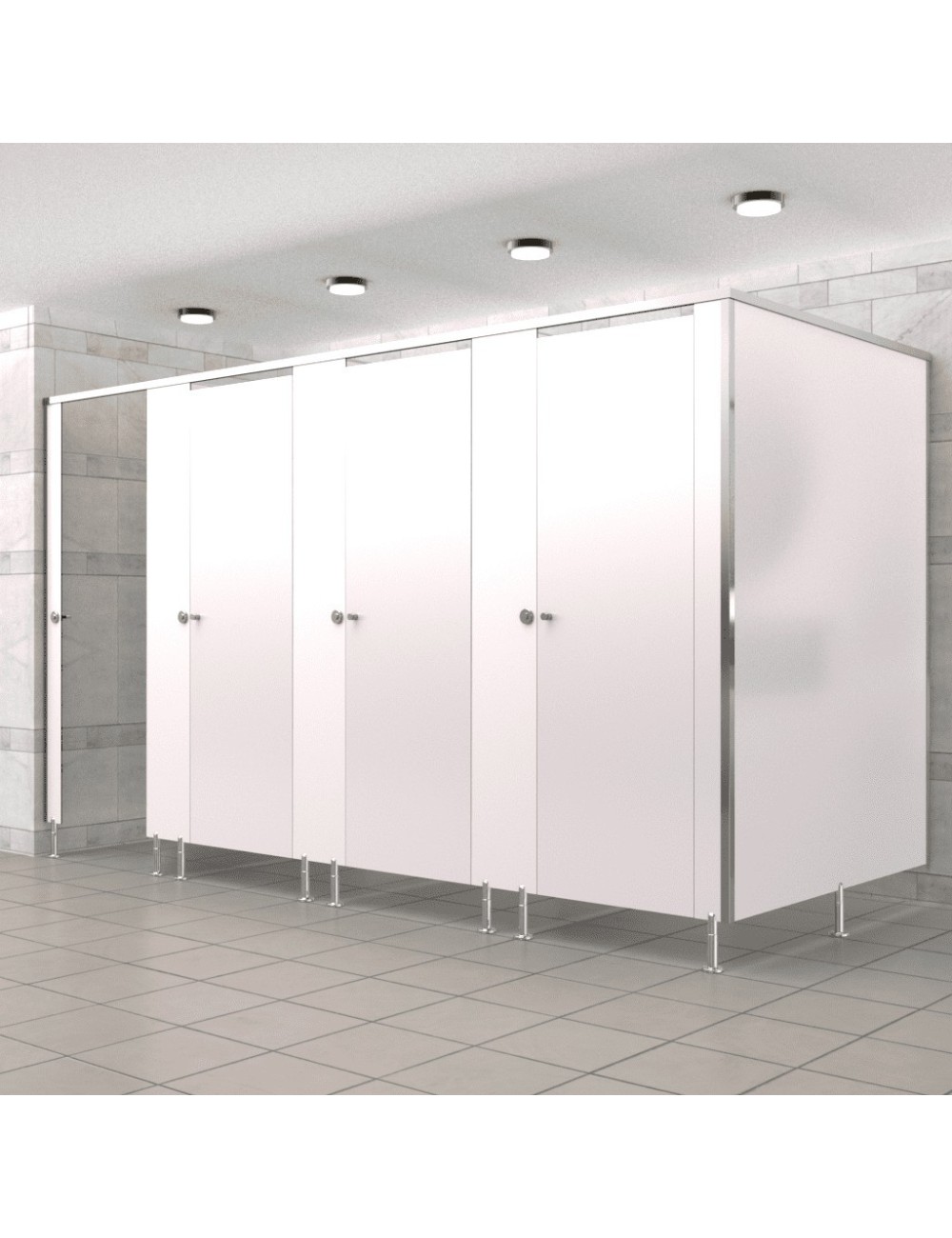 Cabine Sanitaire Stratifié Compact Alu 4FD