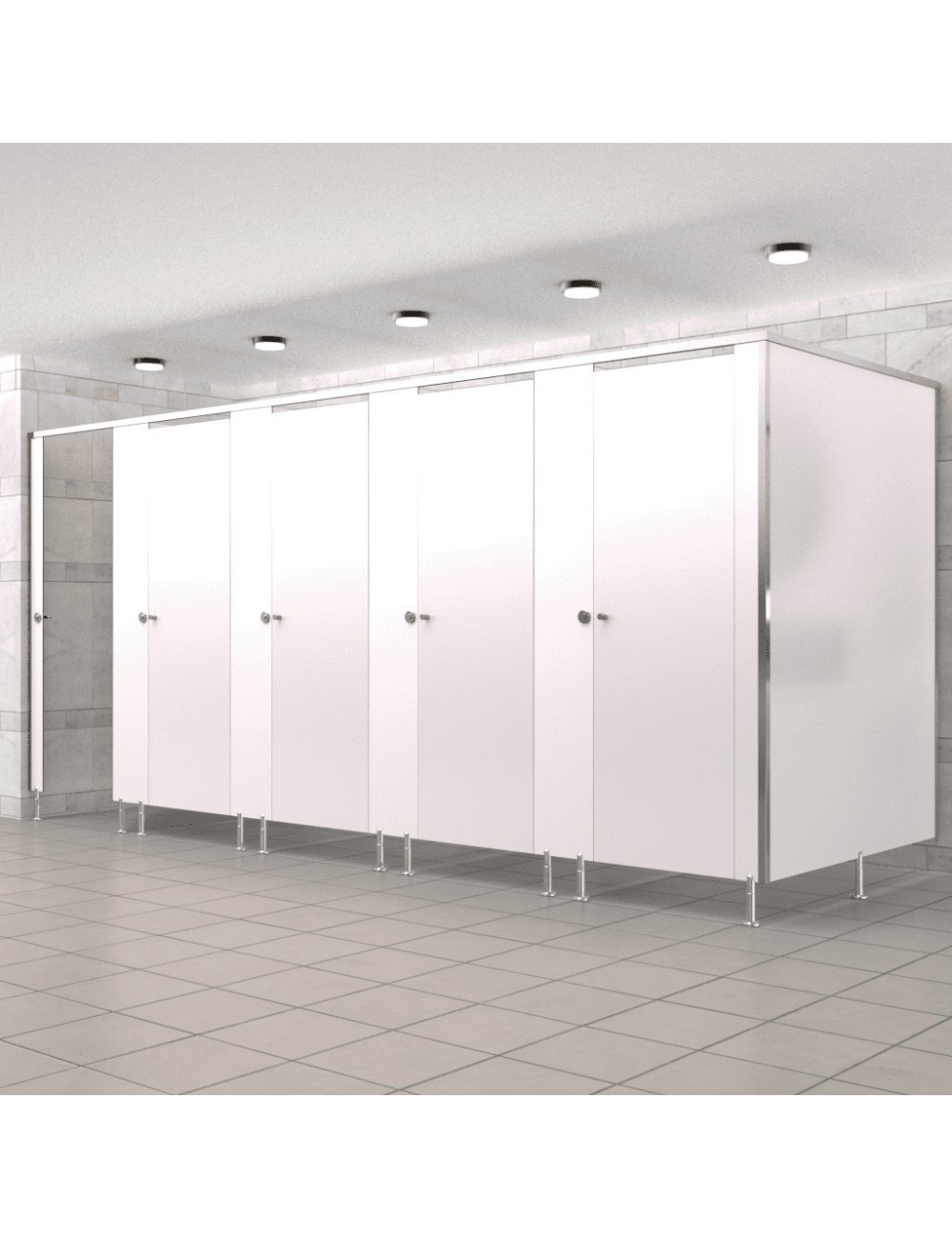 Cabine Sanitaire Stratifié Compact Alu 5FD