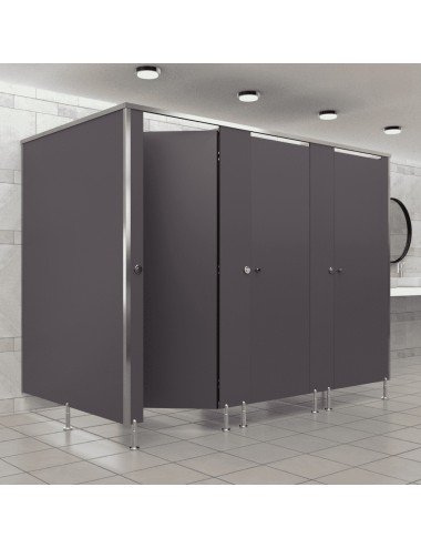 Cabine Sanitaire Stratifié Compact Alu 3FGD