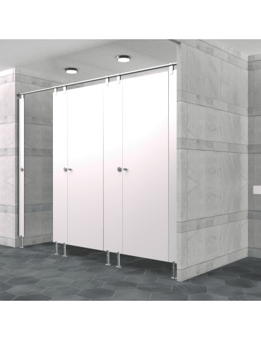 Cabine Sanitaire Stratifié Compact Inox 3F