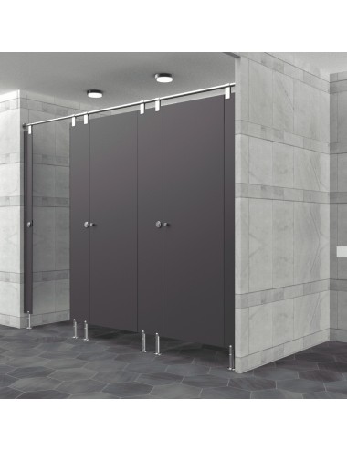 Cabine Sanitaire Stratifié Compact Inox 3F