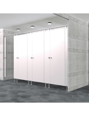Cabine Sanitaire Stratifié Compact Inox 4F