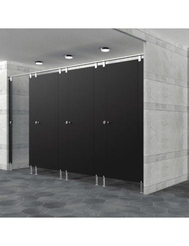 Cabine Sanitaire Stratifié Compact Inox 4F
