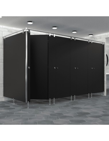 Cabine Sanitaire Stratifié Compact Inox 4FG