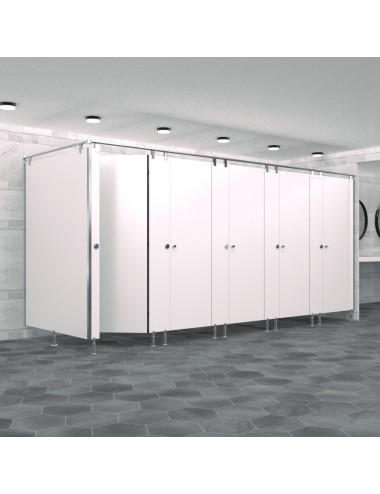 Cabine Sanitaire Stratifié Compact Inox 5FG
