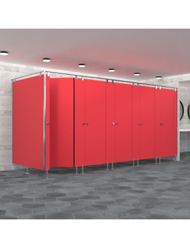 Cabine Sanitaire Stratifié Compact Inox 5FG