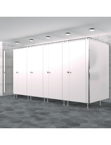Cabine Sanitaire Stratifié Compact Inox 5FD