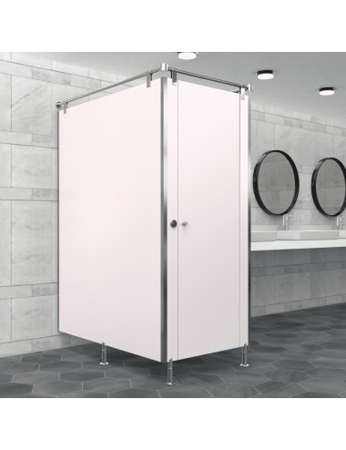 Cabine Sanitaire Stratifié Compact Inox 1FGD