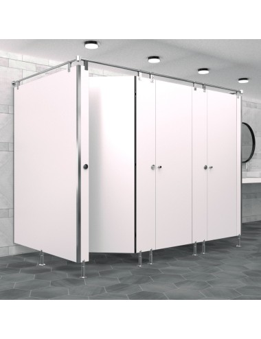 Cabine Sanitaire Stratifié Compact Inox 3FGD