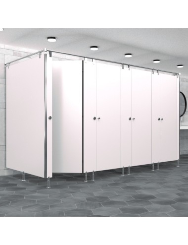 Cabine Sanitaire Stratifié Compact Inox 4FGD