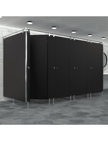 Cabine Sanitaire Stratifié Compact Inox 4FGD