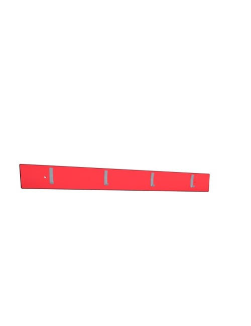 Porte-manteau mural 1m - Rouge
