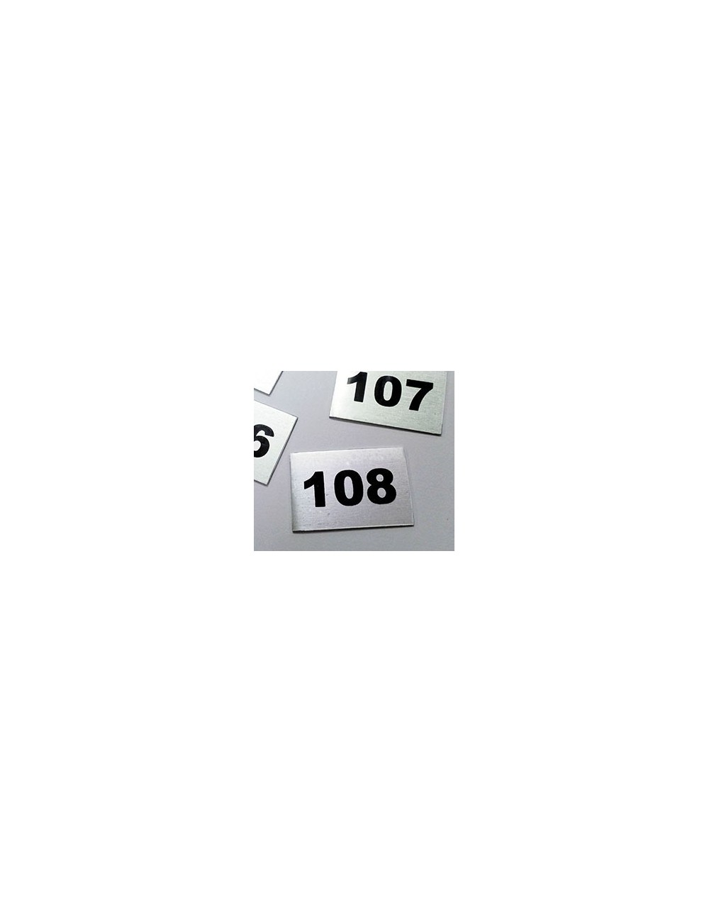 Locker number tags